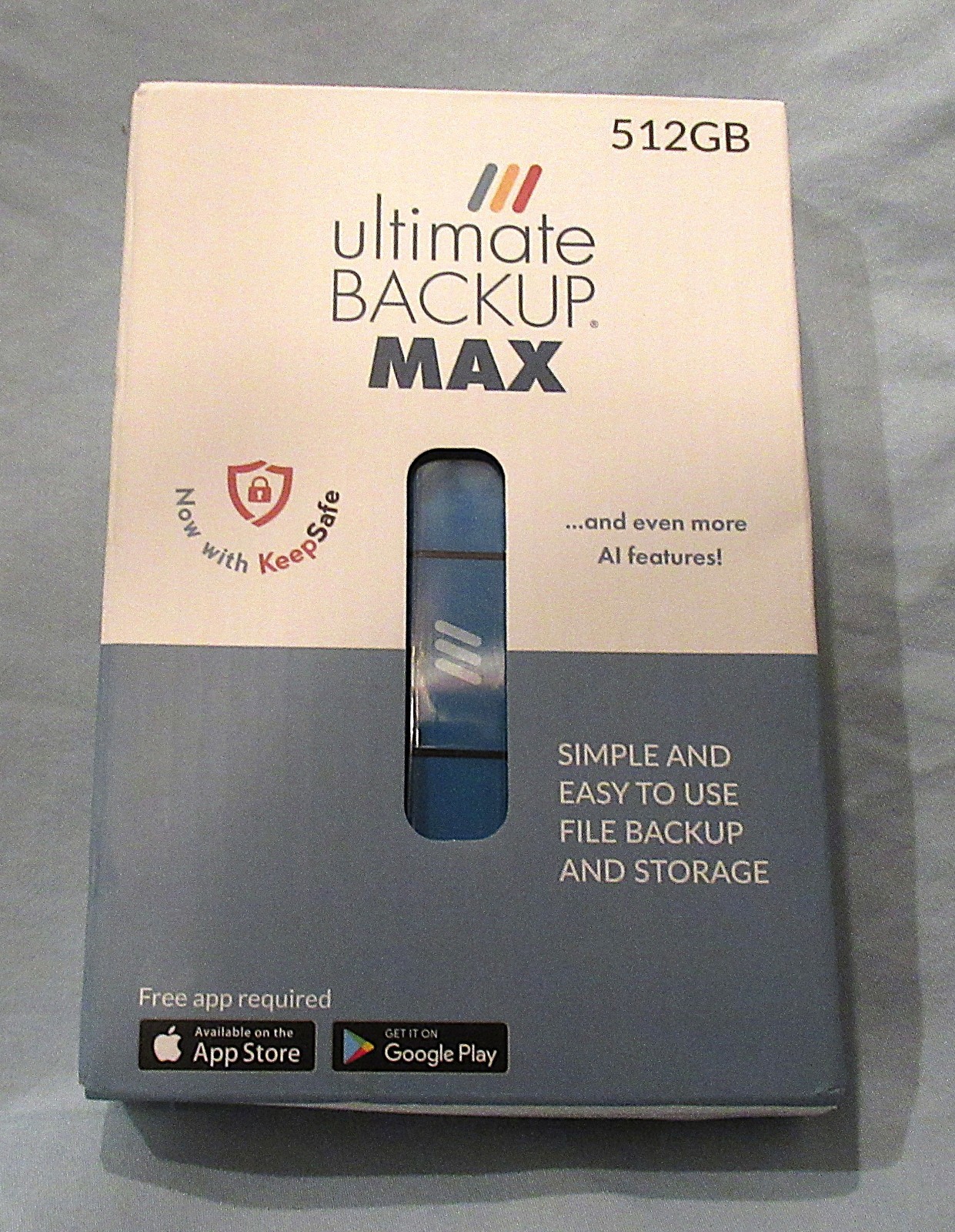 Ultimate BACKUP Max 512GB - Blue, New, sealed in Box