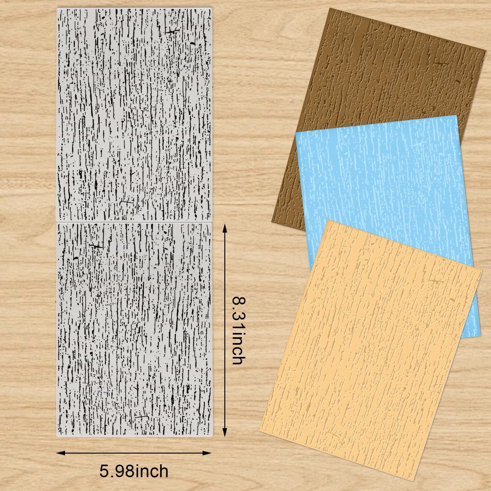 ABTOLS Vintage Embossing Folders for Card Making, 3D Plastic Embossing Folder...