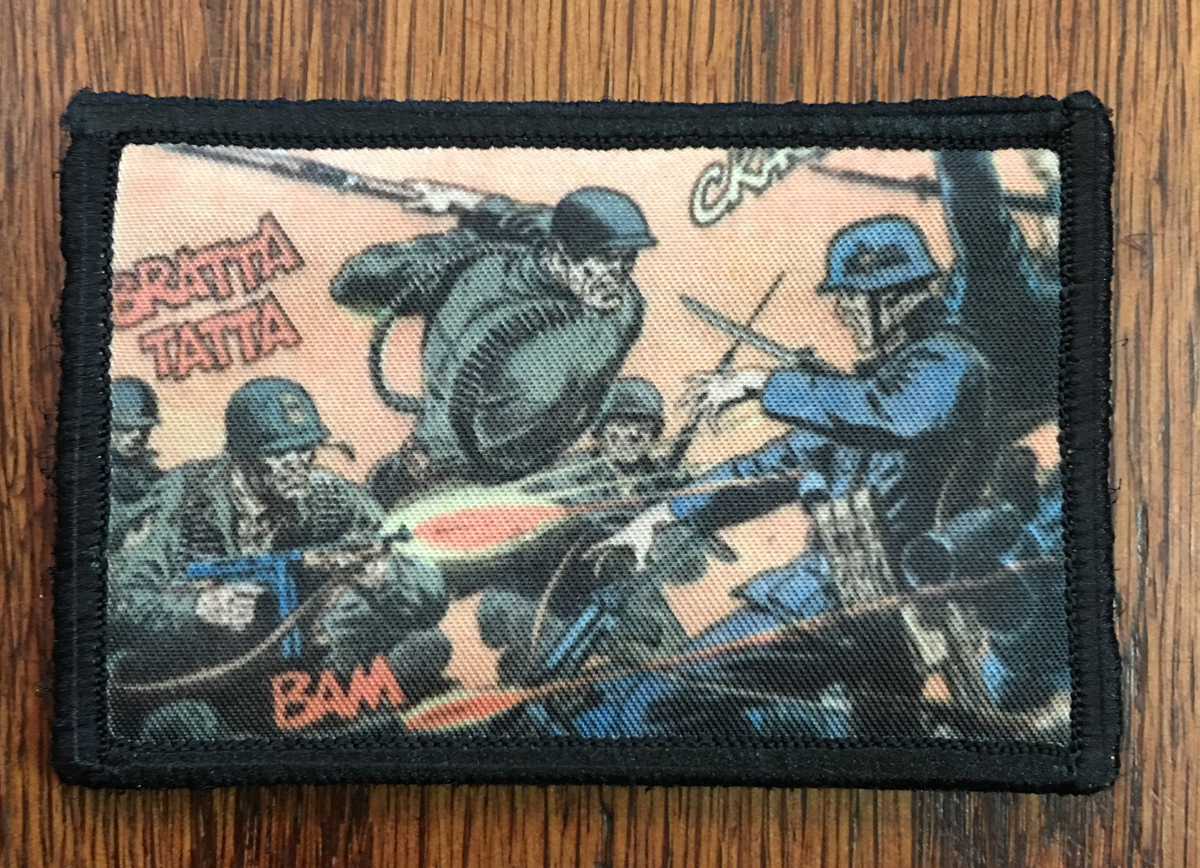 WII Sgt Rock & Easy Company MORALE Patch Tactical Military Army Badge Hook Flag