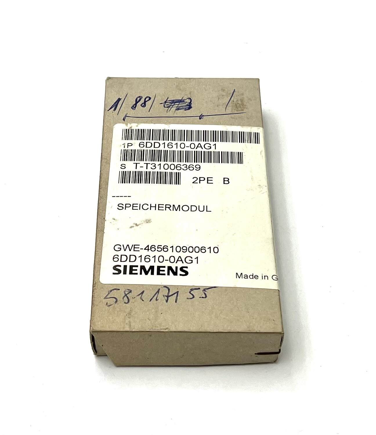 Siemens 6DD1610-0AG1 6DD1 610-0AG1 Version: B Memory Module -sealed-
