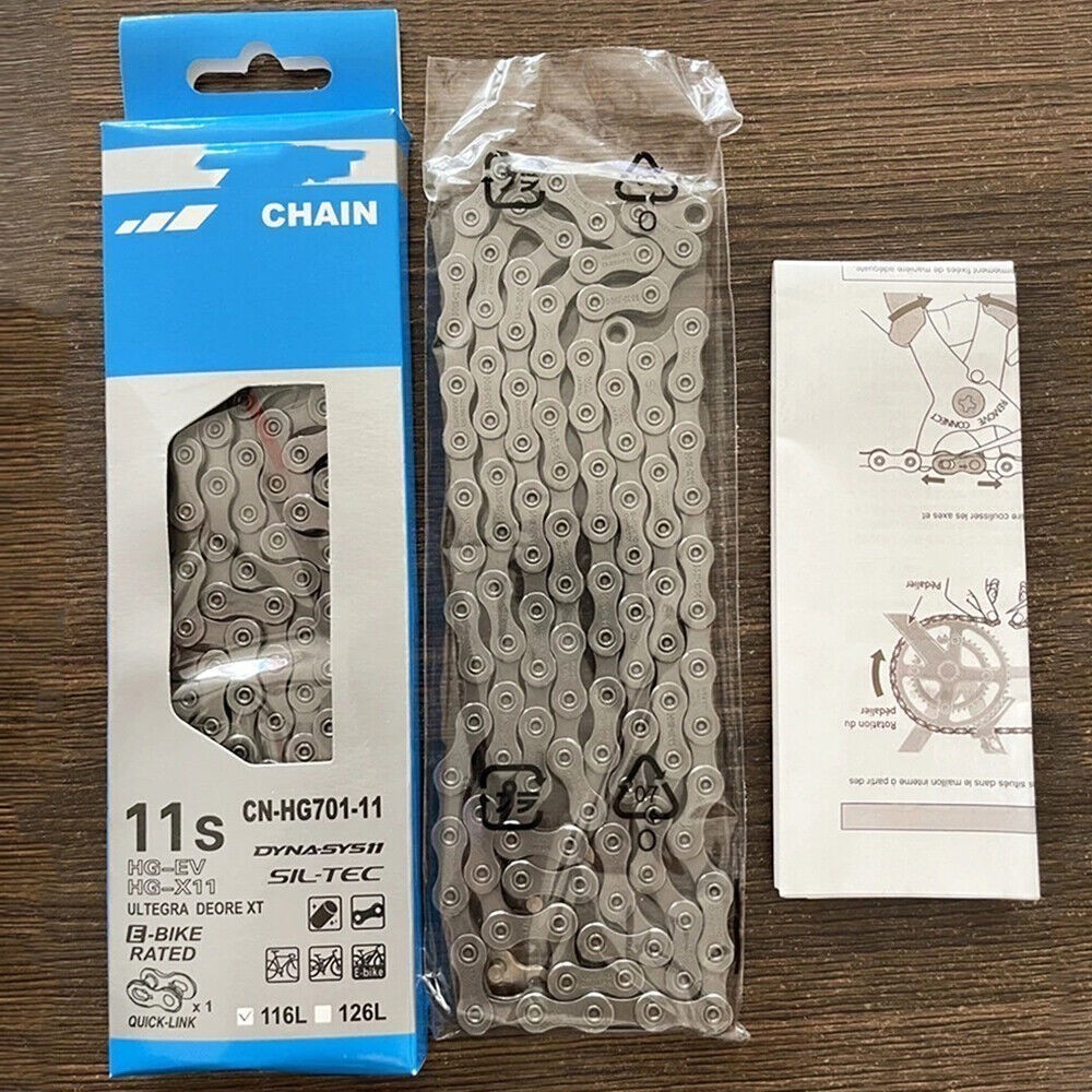 Shuimao Ultegra Deore XT HG701 11 Speed Bike Bicycle Chain MTB E-Bike 116 Links