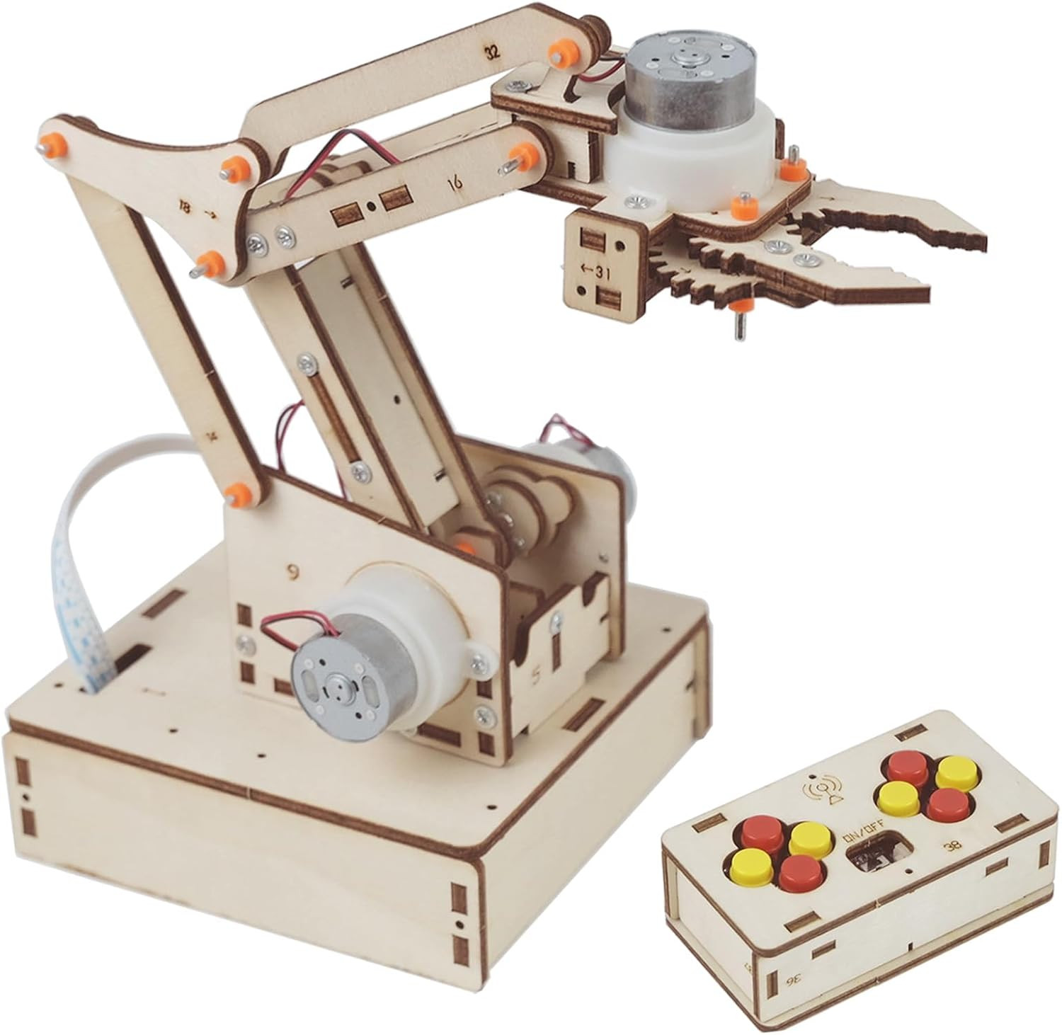 Robot Arm Kit STEM Building Toy DIY Mechanical Hand Robotics Kit for Kids Teens