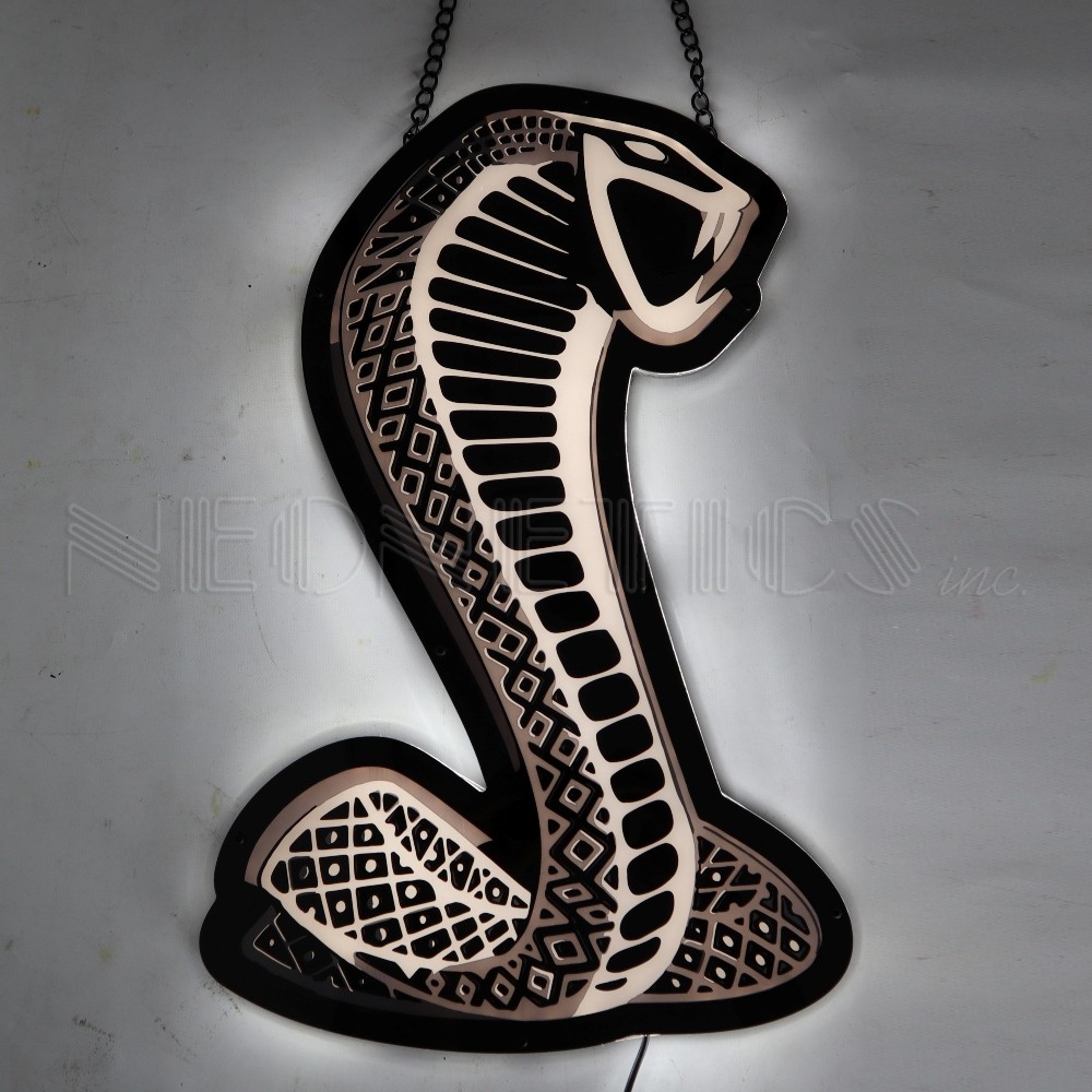 Ford Snake Slim Led Sign Cars Gameroom Basement Mancave Garage Wall Art