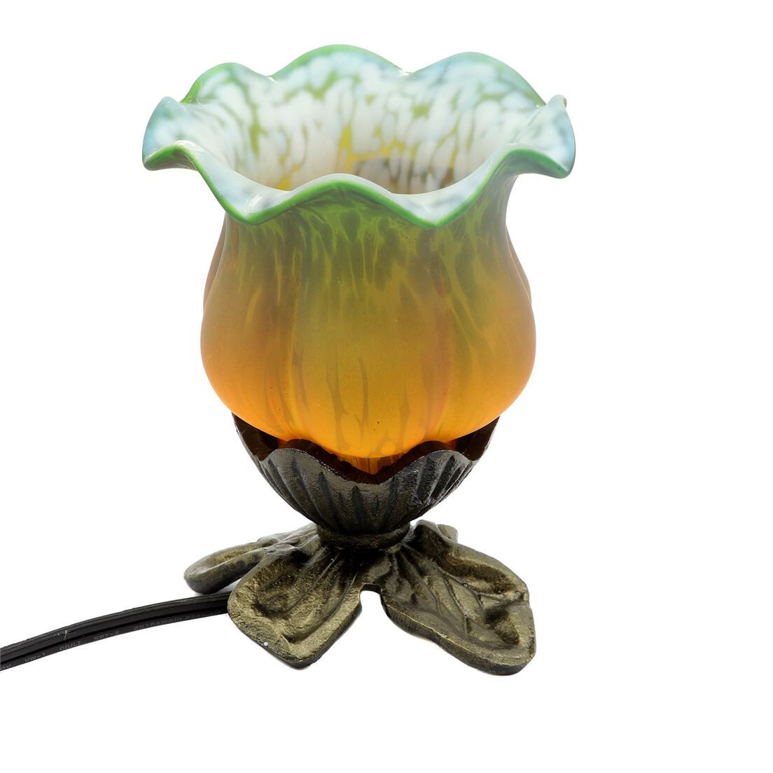 Flower Green Orange Accent Table Lamp 11755-LAMP