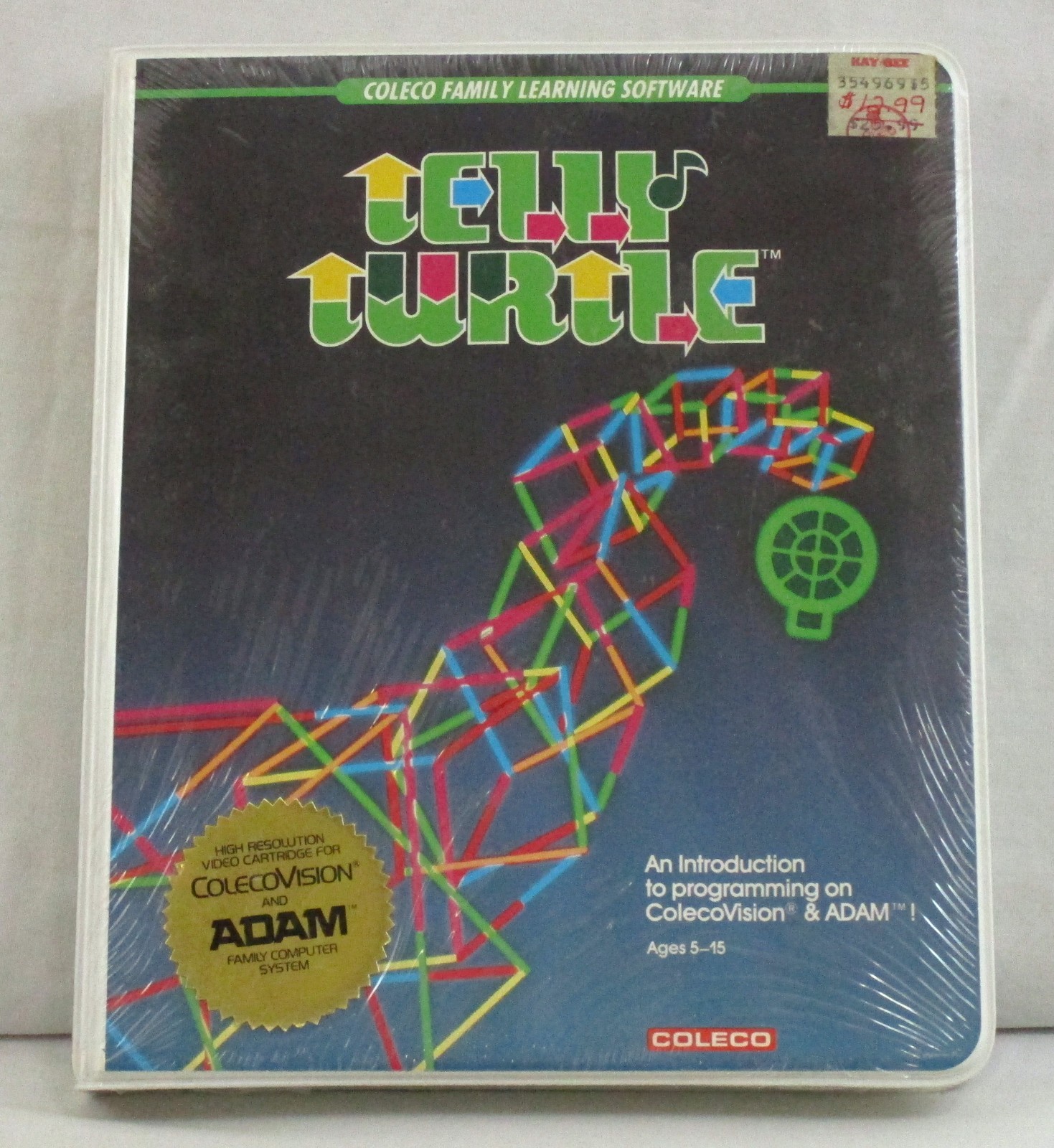 Vintage Telly Turtle Coleco Family Learning Software 1984 NEW SEALED