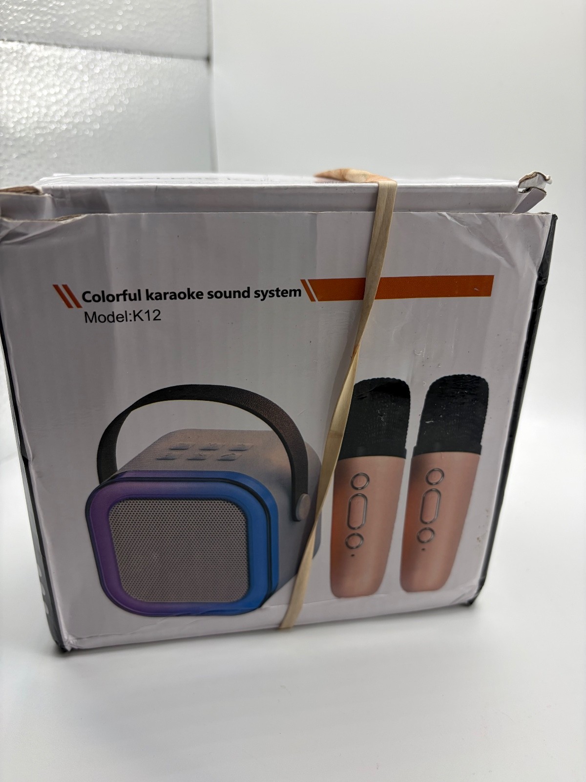 Wireless Karaoke Machine 2 Microphones Bluetooth Speaker, lights, voice Changer