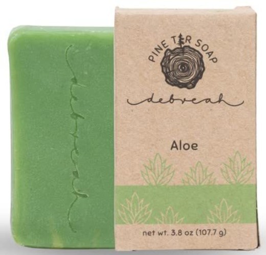 Moisturizing Aloe & Pine Tar Bar Soap - Handmade, , Perfect for Daily Use