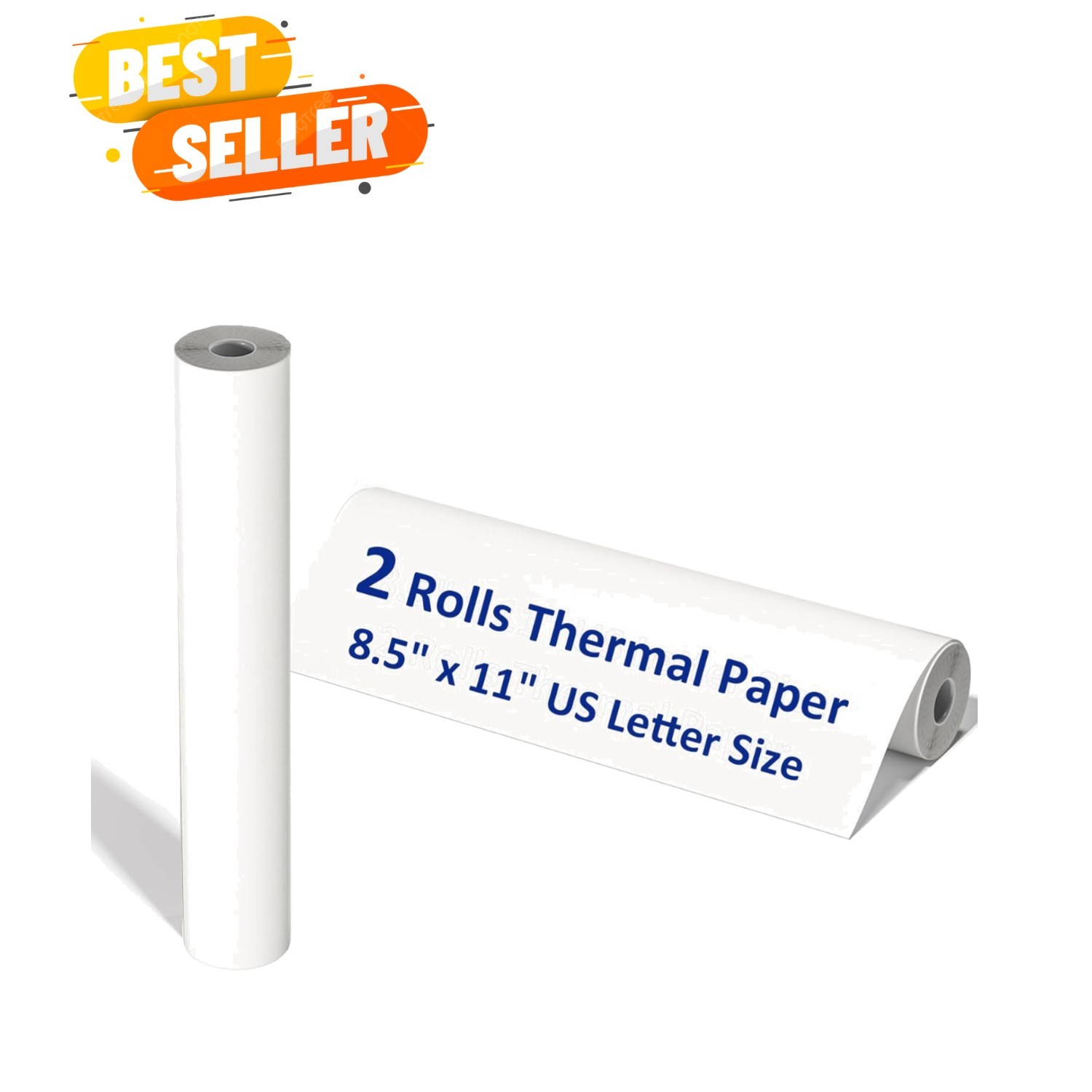 2 Rolls of 8.5 x 11 Thermal Paper - Water & Oil Resistant for All Needs