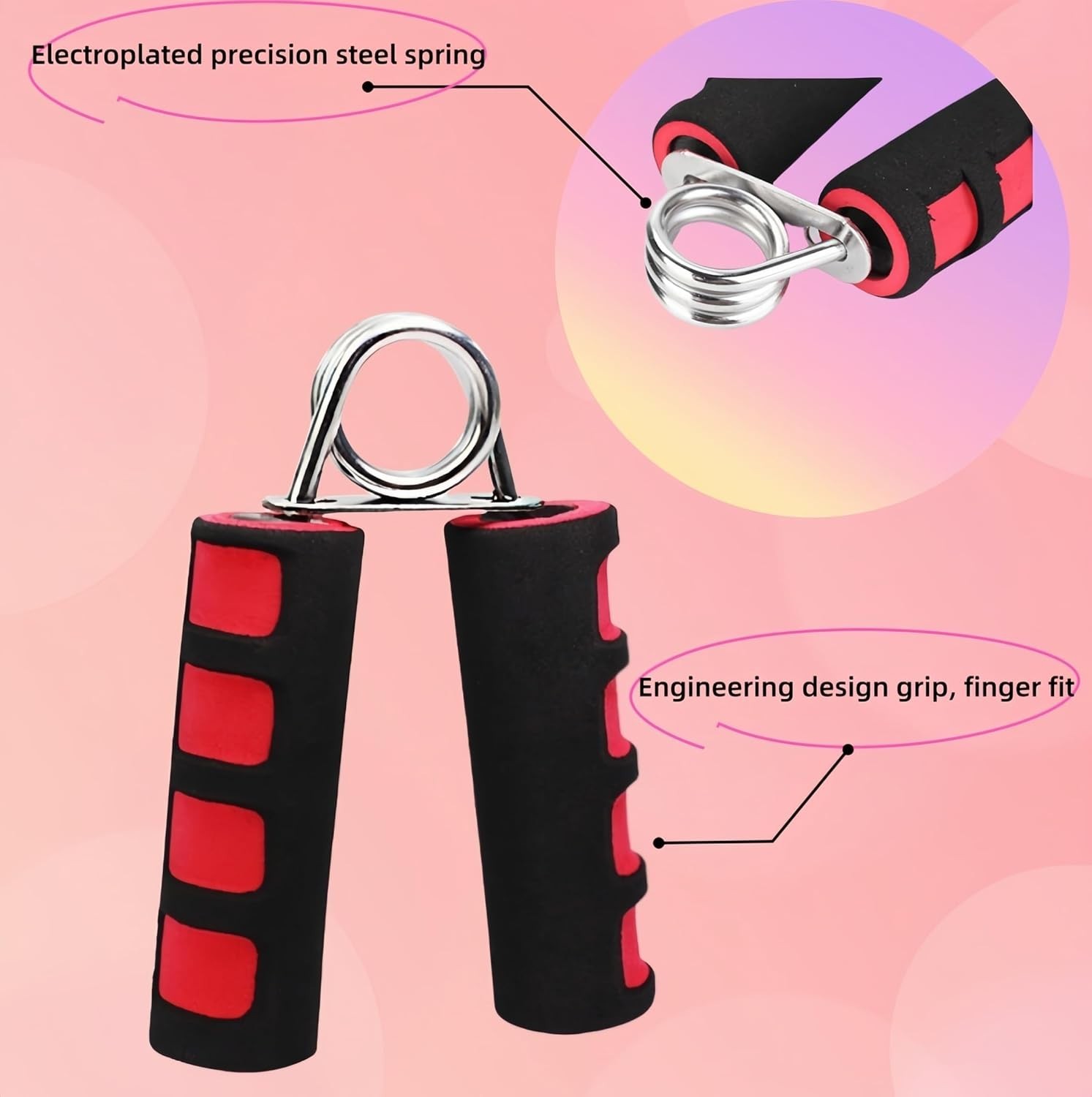 Lightweight Grip Strengthener Set - 2 Portable Exercisers for Enhanced Strength