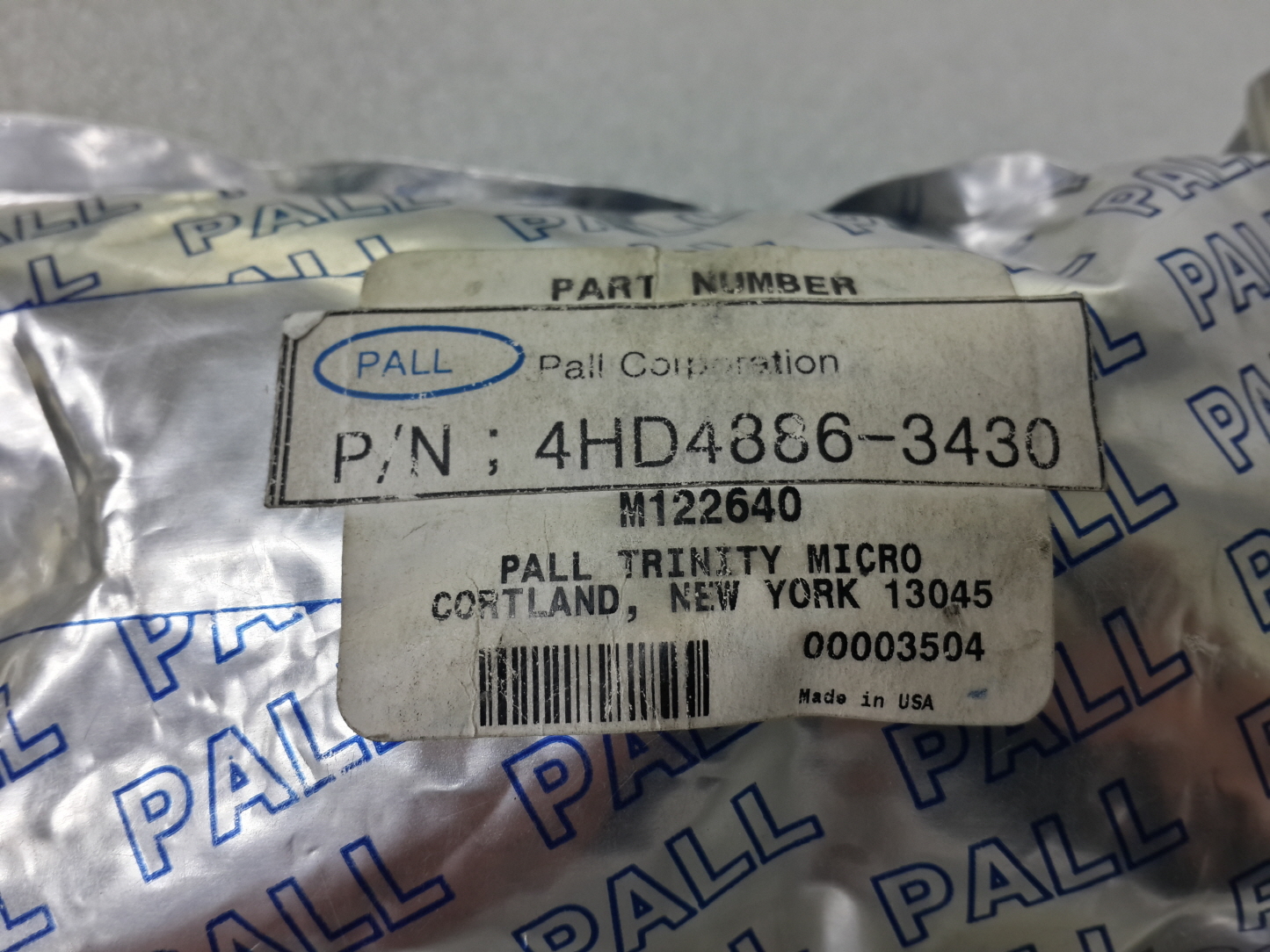 PALL Gaskleen Filter 4HD4886-3430 3/8"