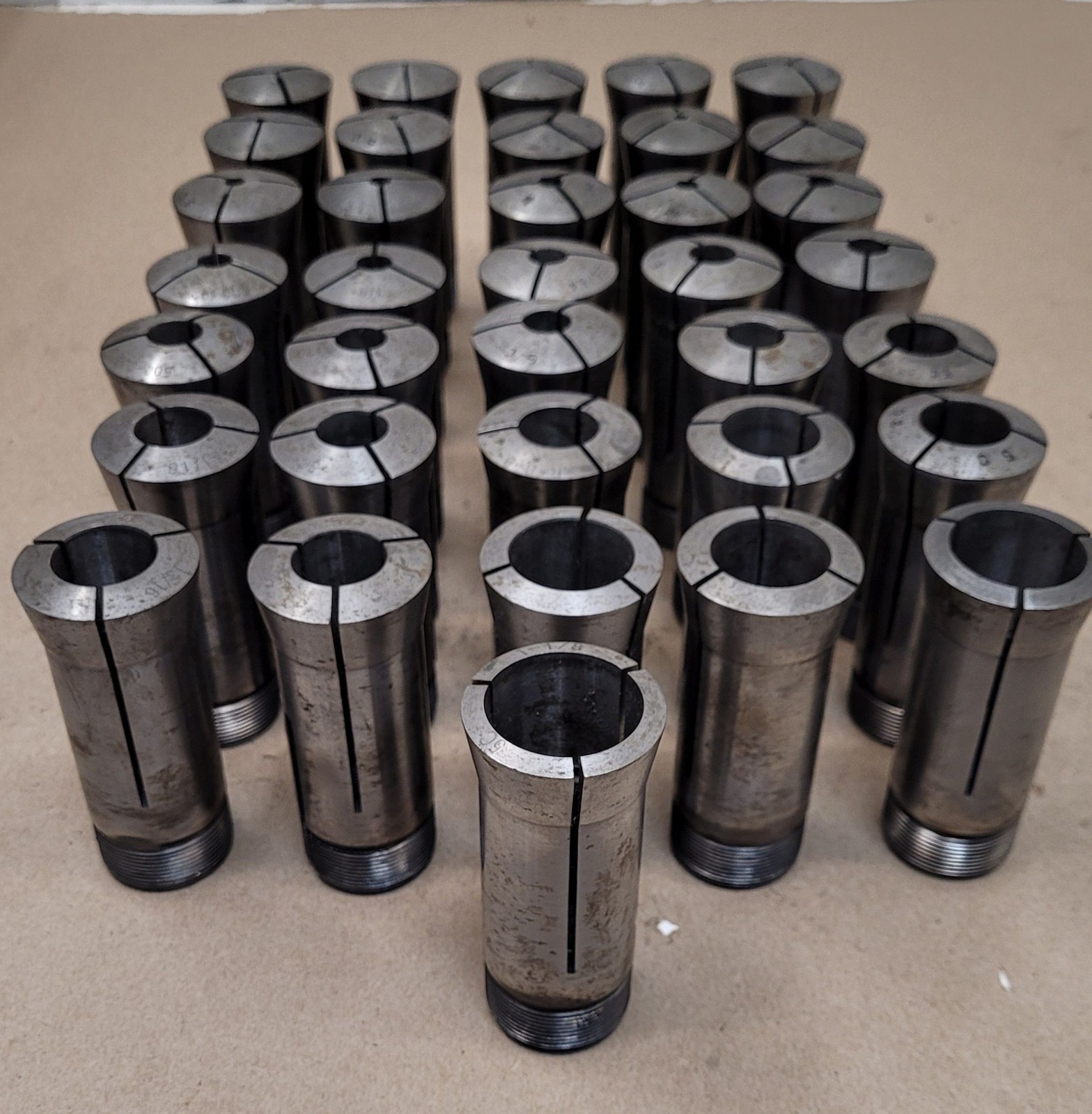 Set of 36 - 5C Collets - Various Sizes