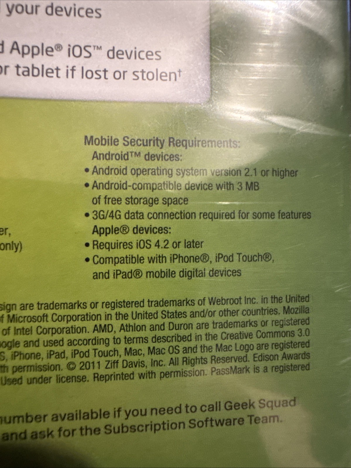 Webroot Software Secure Anywhere Internet Security Plus 2013 for PC / Mac