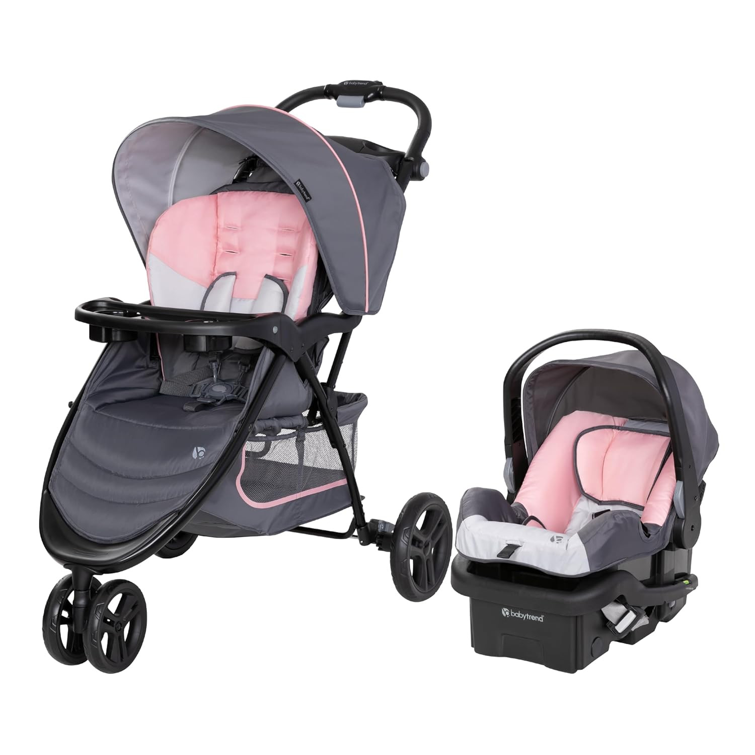 EZ Ride Travel System with Ez-Lift™ Infant Car Seat, Dash Pink