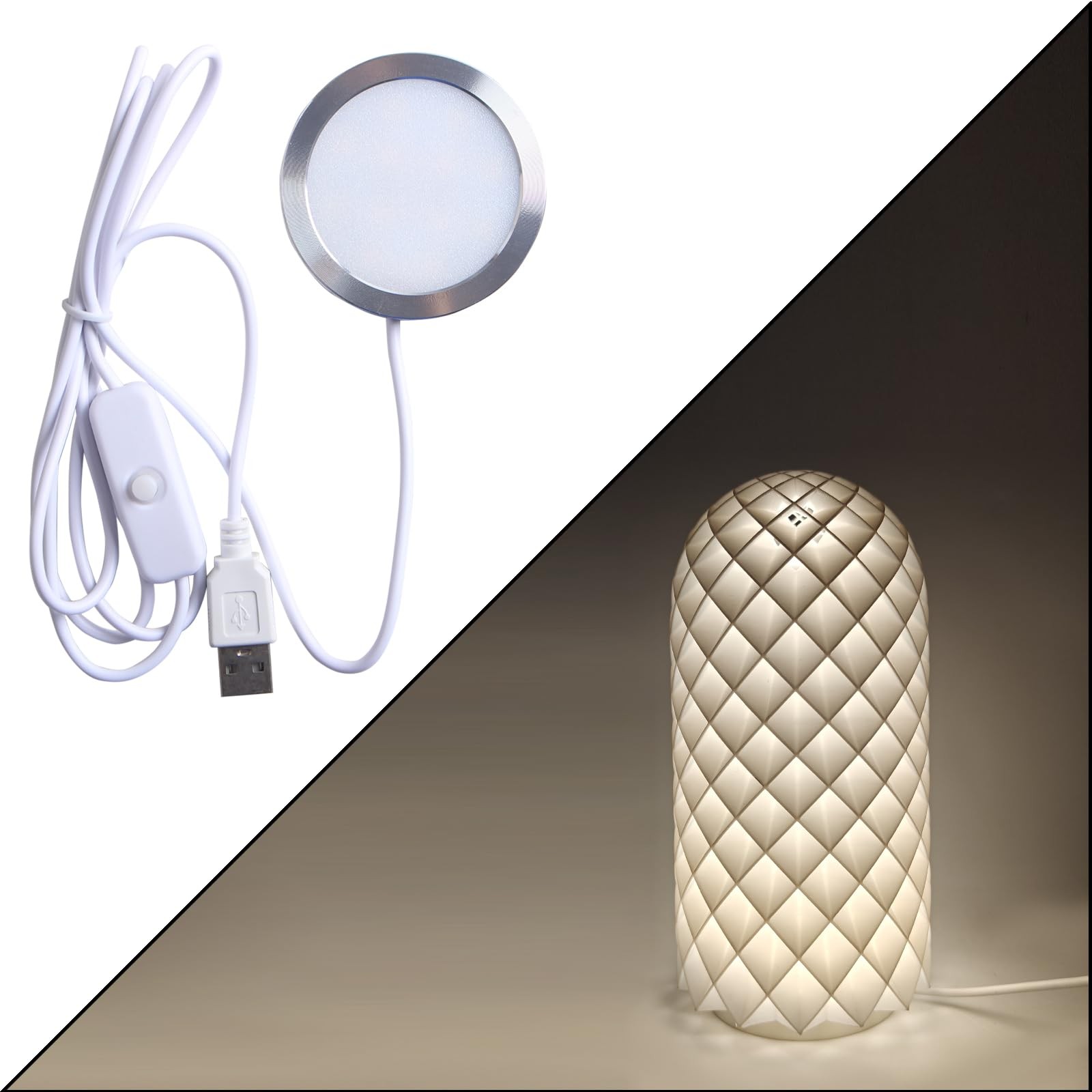 FYSETC 3D Printer Parts - Craetive DIY LED Lamp Kit: Only Hardware White