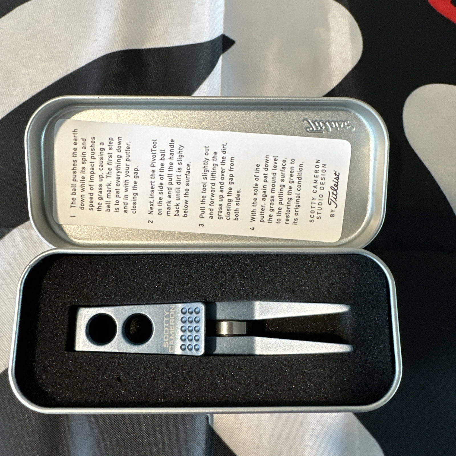 Scotty Cameron Titleist Limited Release Gunmetal Blue Roller Clip Pivot Tool NEW