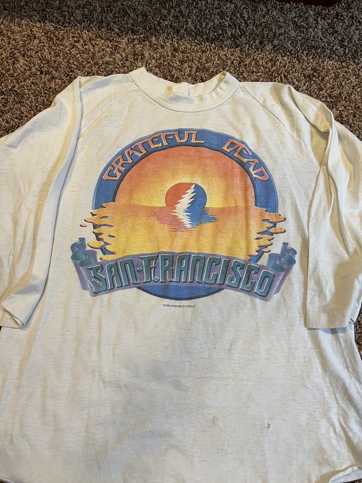 Vintage Grateful Dead 1983 Spring Tour Concert T-Shirt Size L