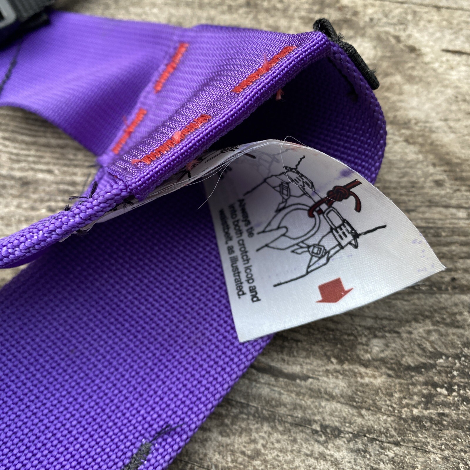 Vintage CHOUINARD CLIMBING HARNESS Purple SMALL Rock Mountaineering PATAGONIA