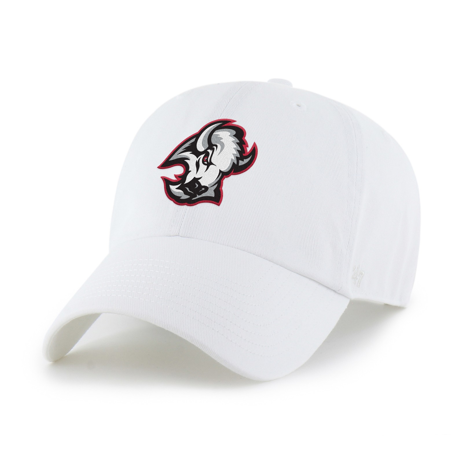 Men's '47  White Buffalo Sabres Logo Clean Up Adjustable Hat