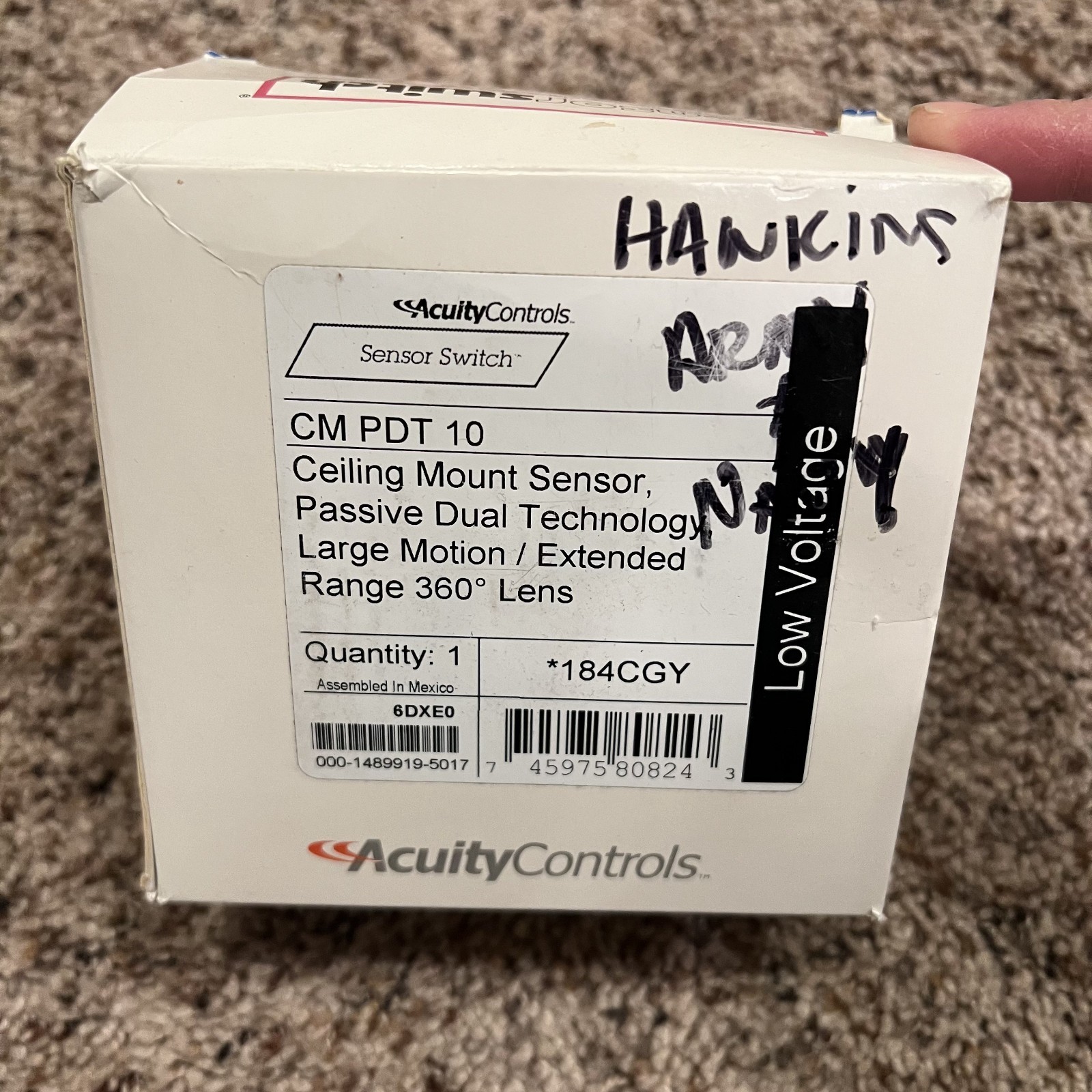 Acuity Controls CM PDT 10 Ceiling Mount 360° Low Voltage Motion