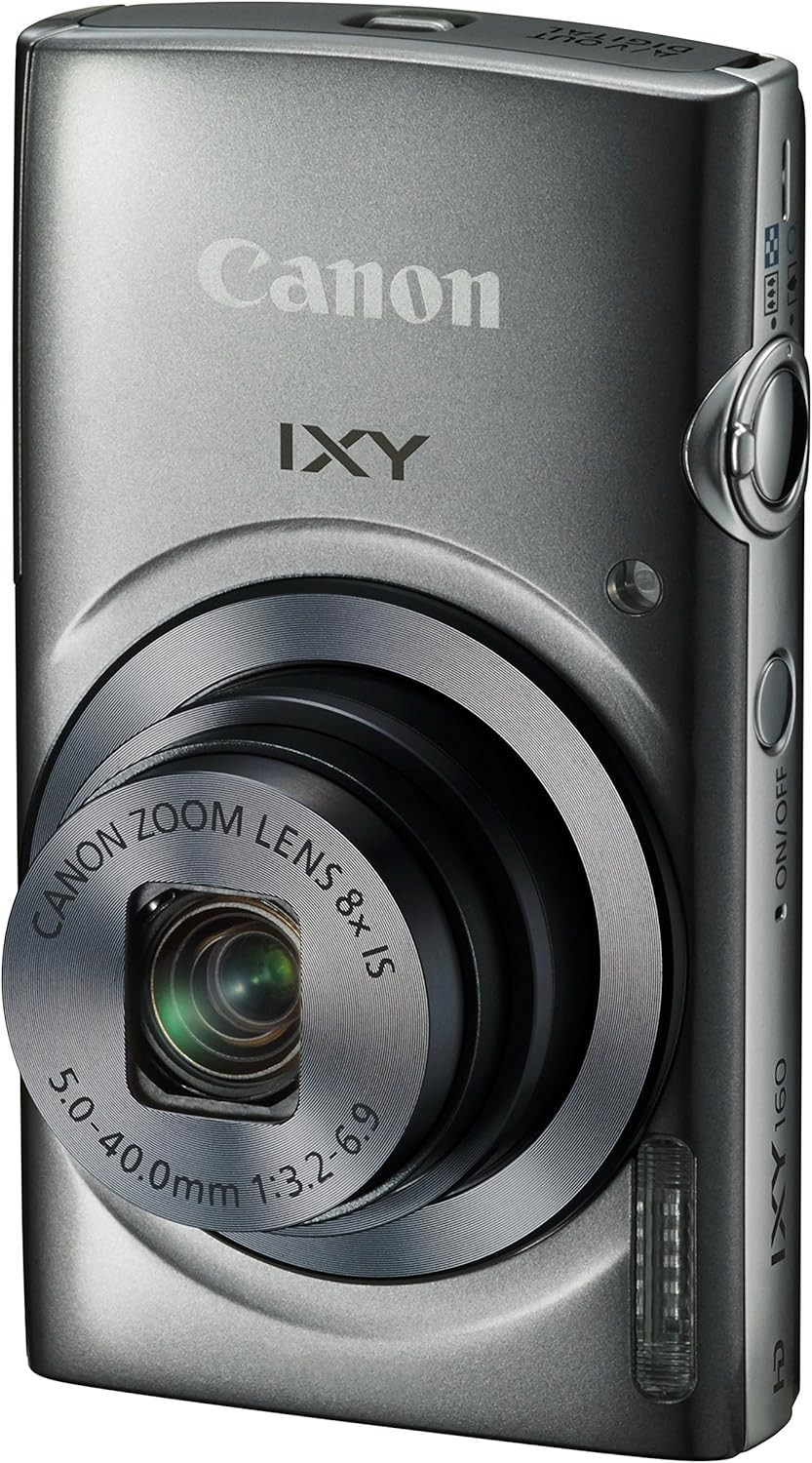 Canon IXY 160 PowerShot Digital Camera 20MP 8x Zoom Tested Japan Used