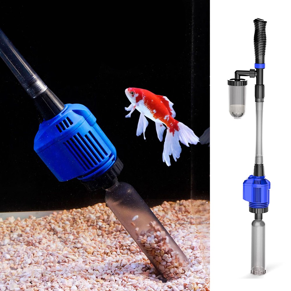 Electric Gravel Vacuum Cleaner Pump Aquarium Fish Tank Water Change Siphon US