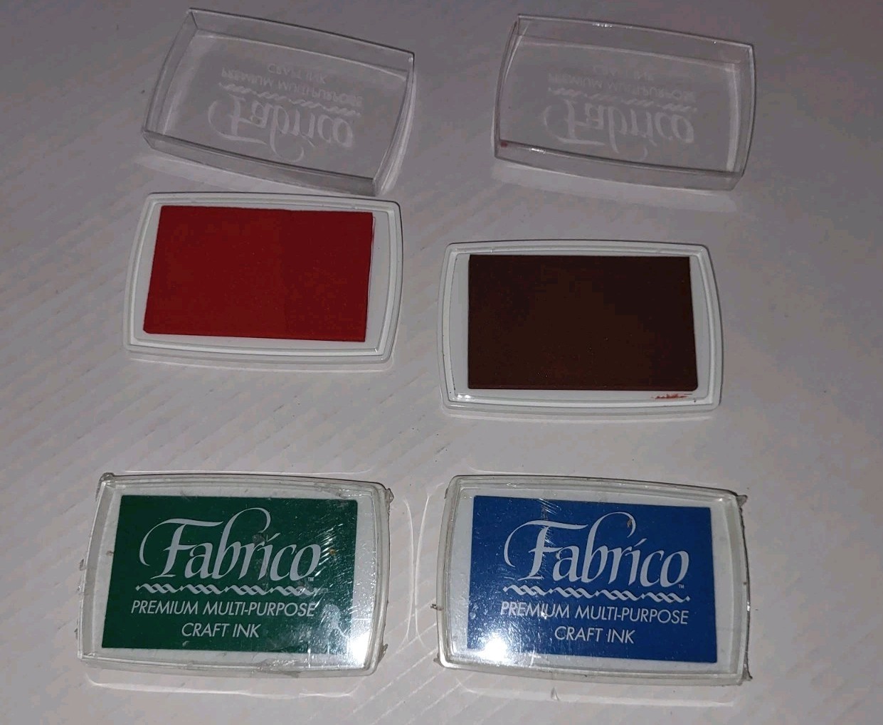 Fabrico Craft Ink Multipurpose Water Based Pad 2 Sealed 2 Used
