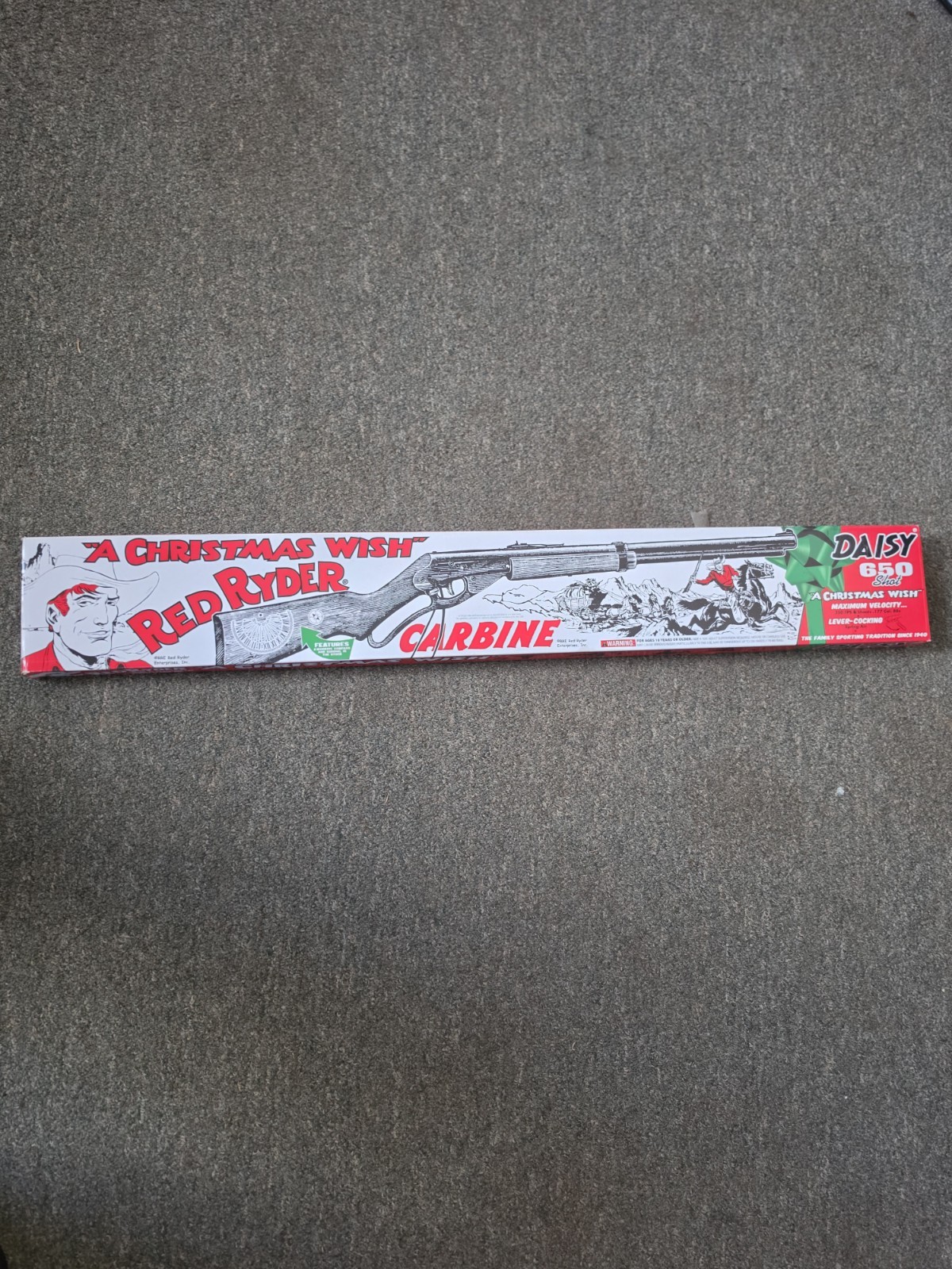 Daisy Christmas Wish Red Ryder BB Gun .177 Cal. Lever Action Container! NEW