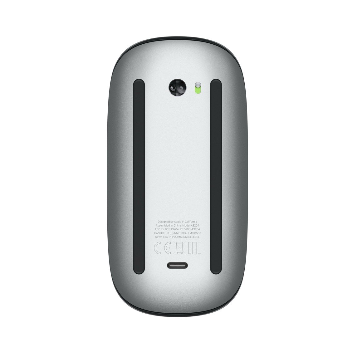Apple Magic Mouse USB-C Multi-Touch Wireless Mouse, Model A3204 - Black