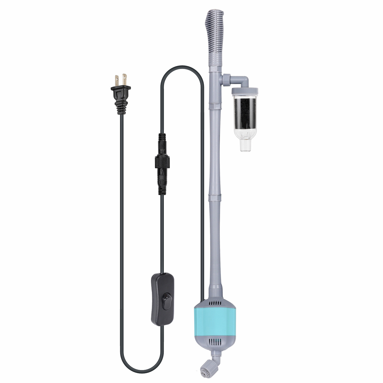 hygger 360GPH Electric Aquarium Vacuum Gravel Cleaner Adjustable Automatic