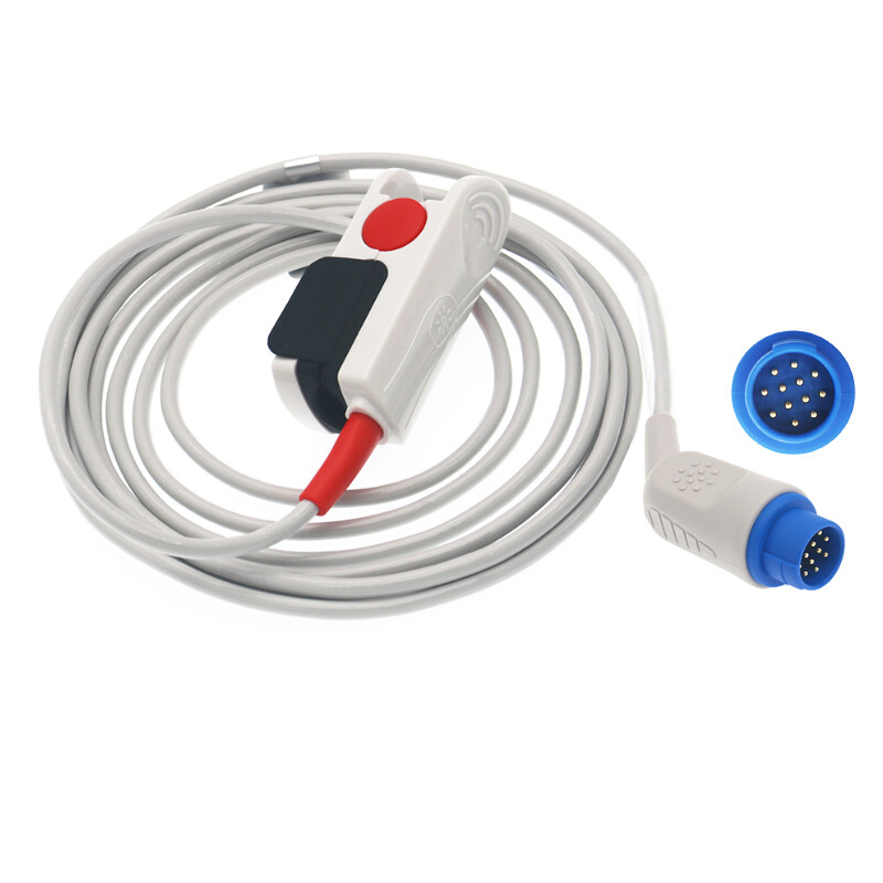 12Pin SpO2 Sensor Probe Cable Cord For Biolight M7000 M8000 M9000 M9500 Monitor