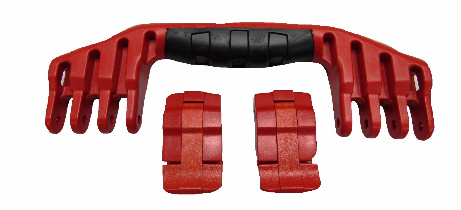 New Pelican Red 1520 / 1550 replacement latches (2) & handle (1) kits.