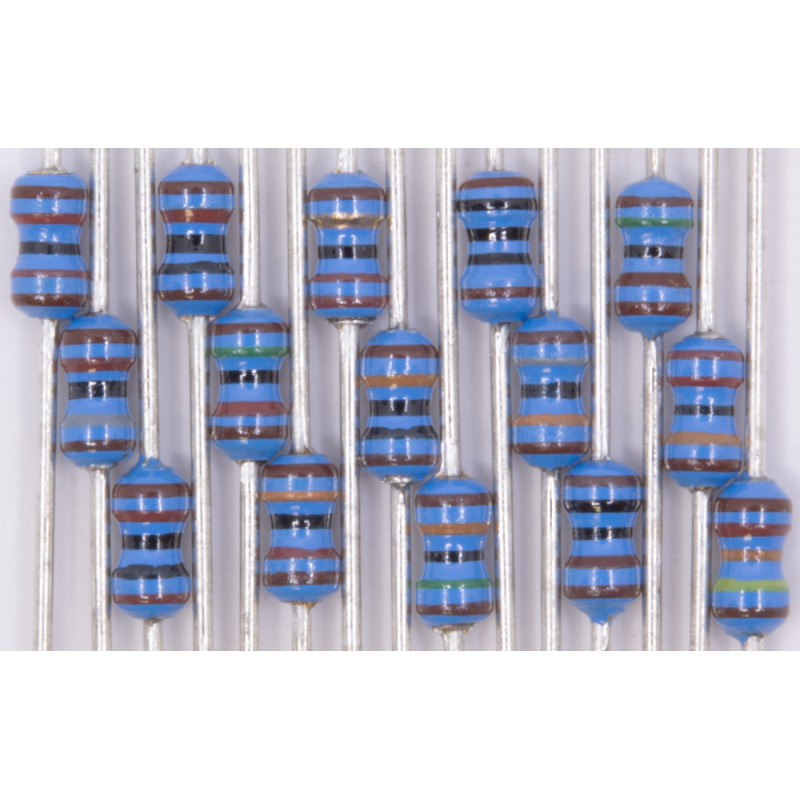 Resistor Kit, 1/8 Watt, Metal Film, 1% tolerance, 5 of each value, Set of 230