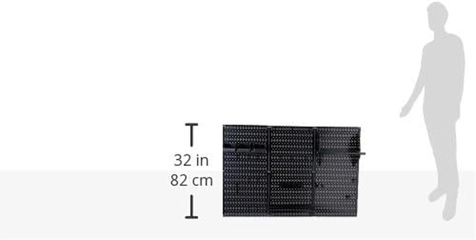 Wall Control Pegboard Organizer 4 Ft. Metal Pegboard Standard Kit