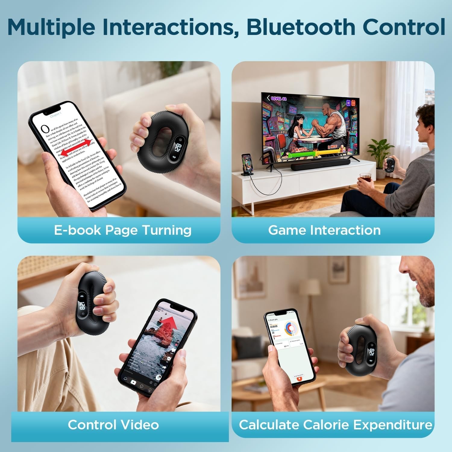 Smart Grip Trainer, Supports Multiple Game Interaction and HID Mode Video Bro...