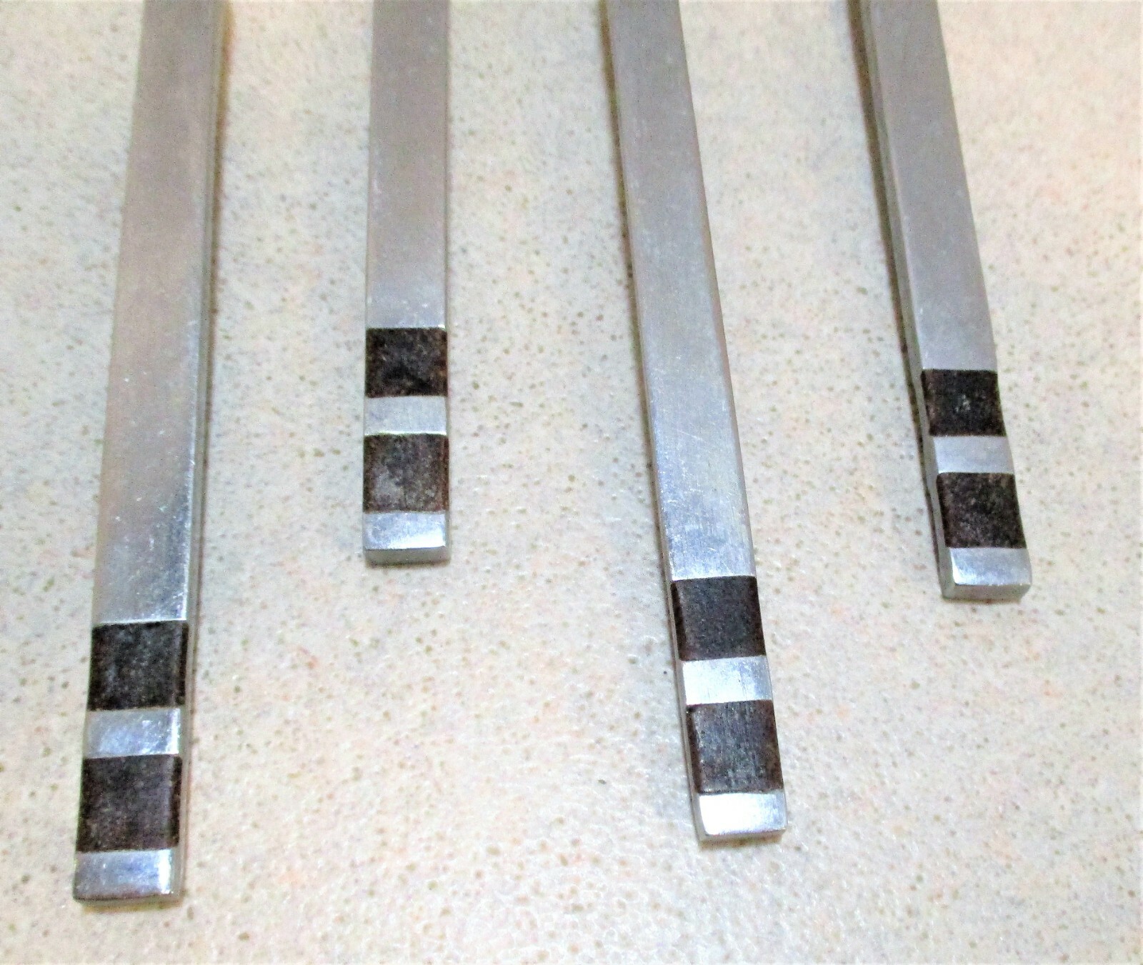 5 Stanley Roberts Crosspoint Mid-Century Teaspoons