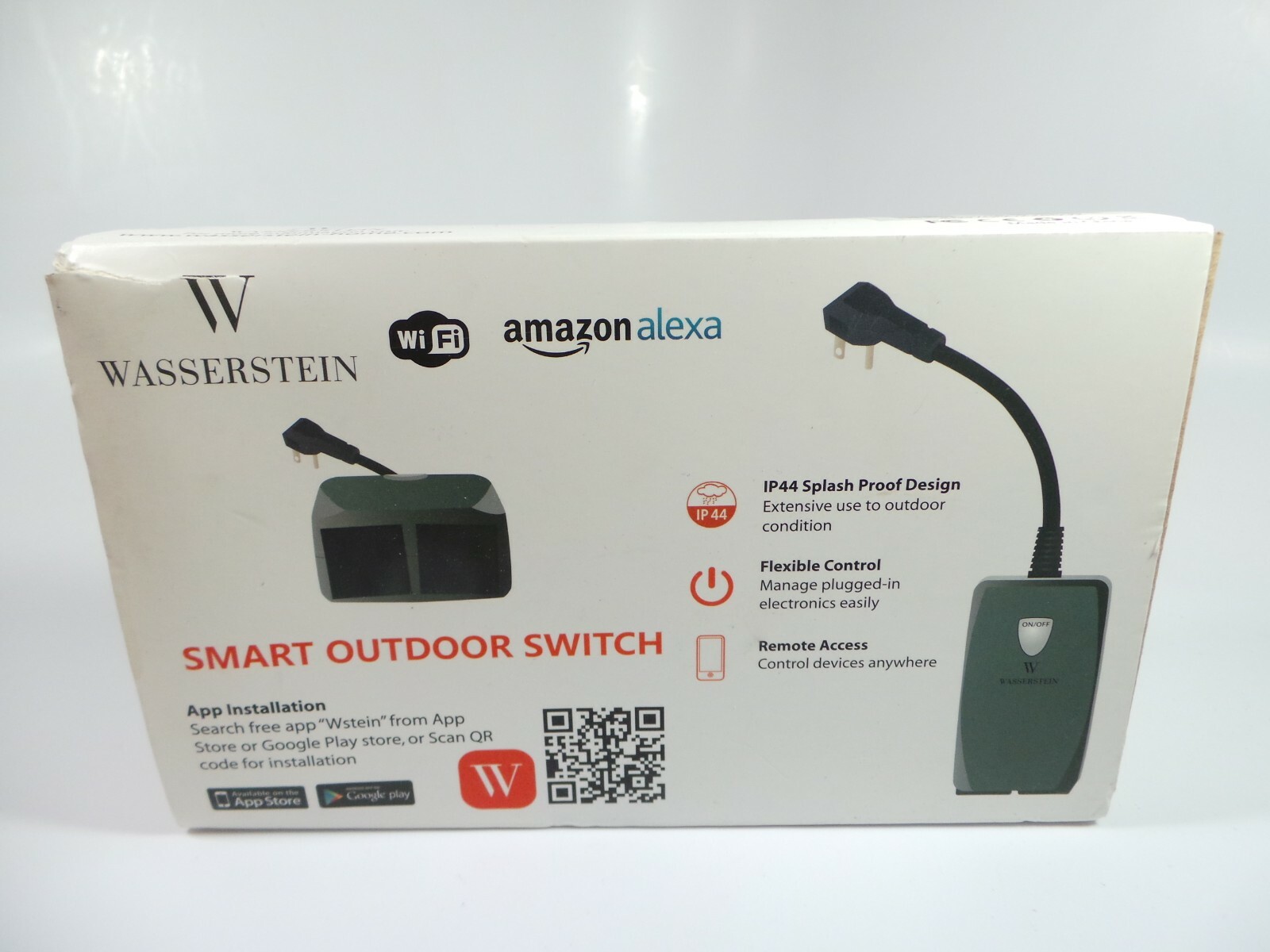 Wifi Smart Outdoor Plug Outlet Socket Alexa Google Wireless Control Switch