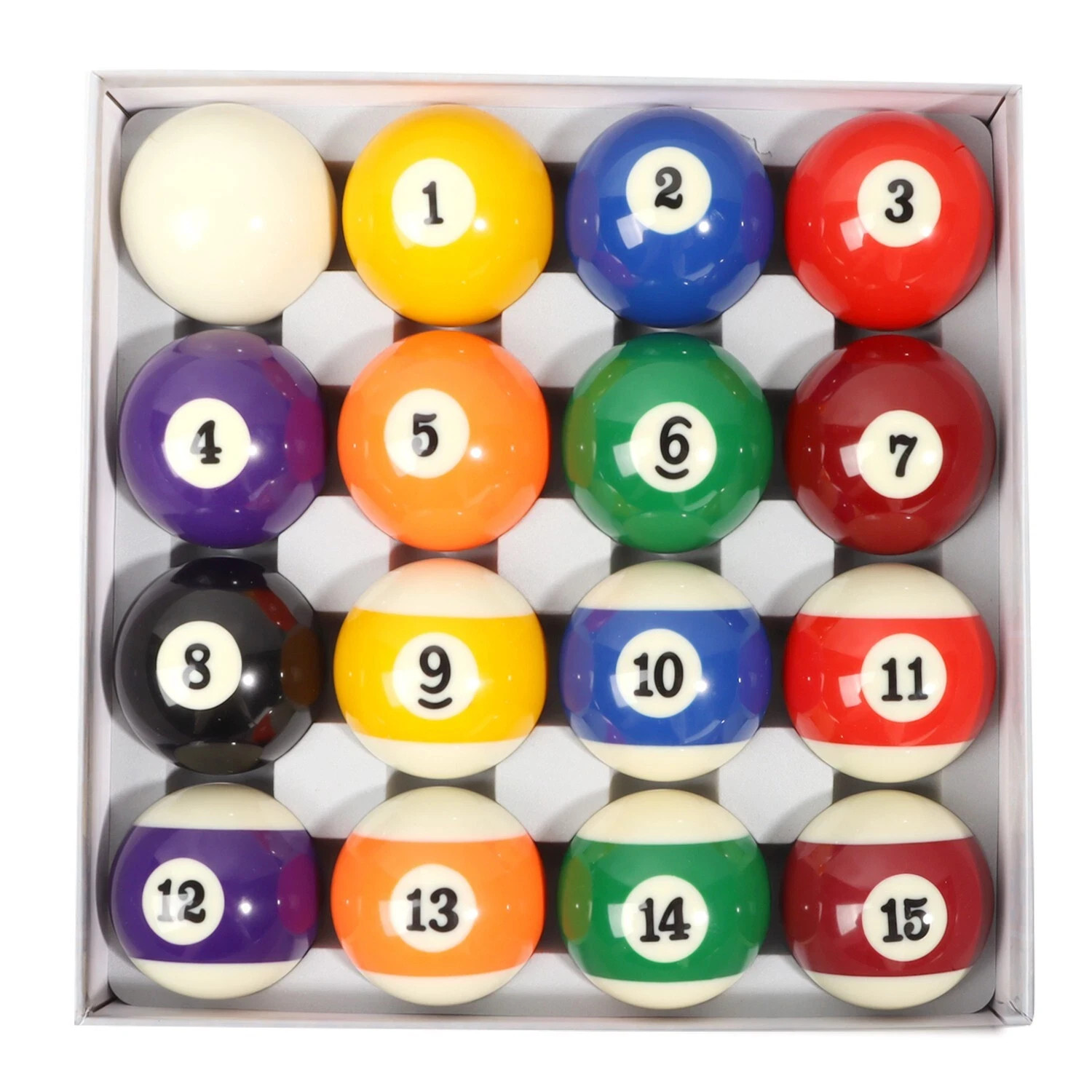 16PCS Mini Billiard Ball Set 25mm Tabletop Pool Balls Kids Game Accessories
