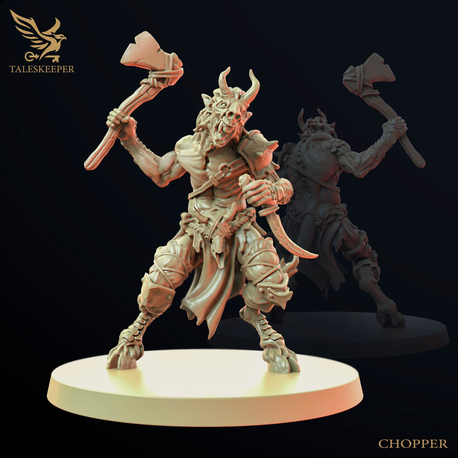 Beastman Reapers 28mm wargaming fantasy D&D