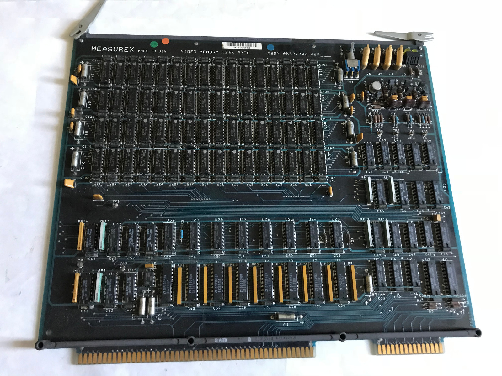 MEASUREX 05327902 PCB BOARD ASSY NO 05327902 VIDEO MEMORY 128K BYTE,AX,AD