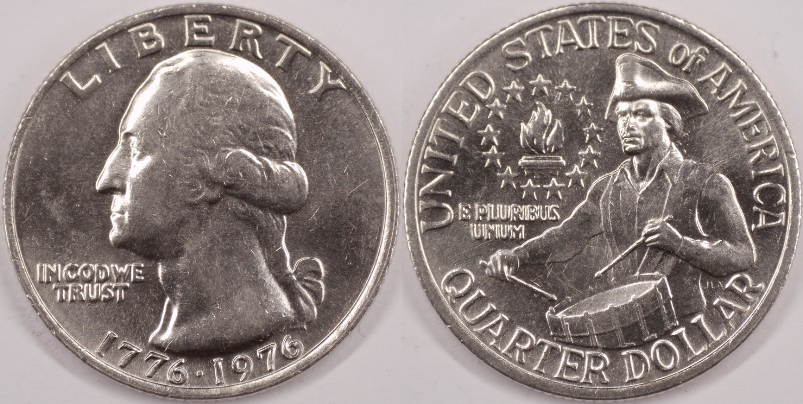 United States 1976 25 Cents [Bicentennial] Washington Quarter KM#204 Clad