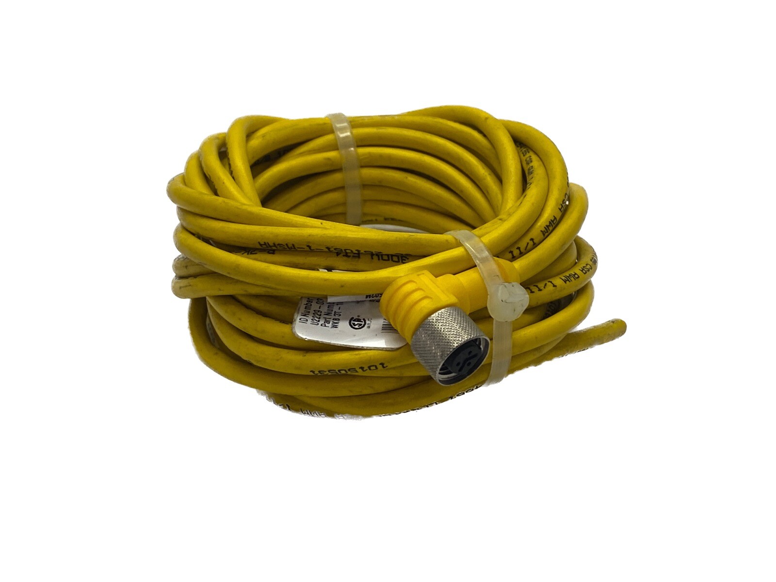 NOS Turck 3-Pin Female 4A 250V Microfast Single-Ended Cordset WKB 3T-10 U2229-03