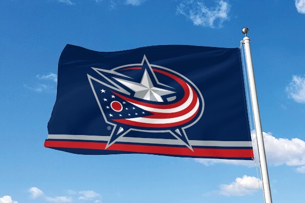 COLUMBUS BLUE JACKETS 3'X5' FLAG/BANNER *100% FULL COLOR ON BOTH SIDES OF FLAG*