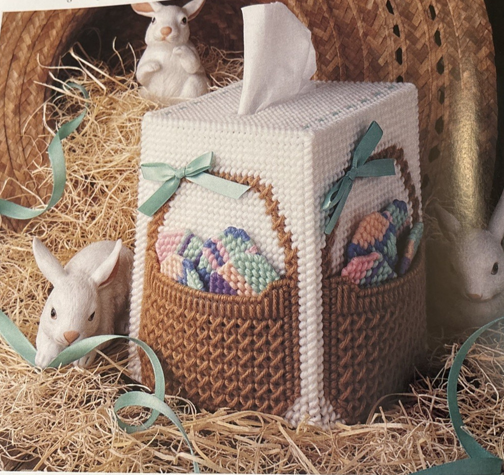 Vtg Rare Leisure Arts PLASTIC CANVAS CORNER Needlepoint Patterns May 1992