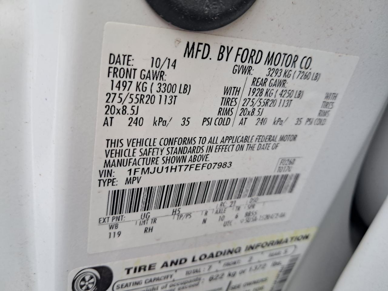 EXPEDITON 2015 Glove Box 4803906