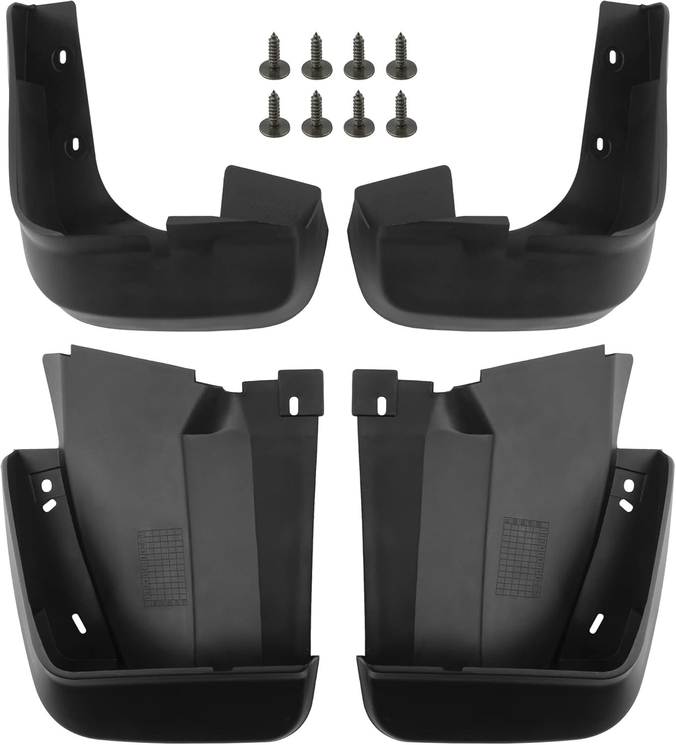 Set de 4 guardabarros (delanteros y traseros) BOXI, compatibles con Honda Civic