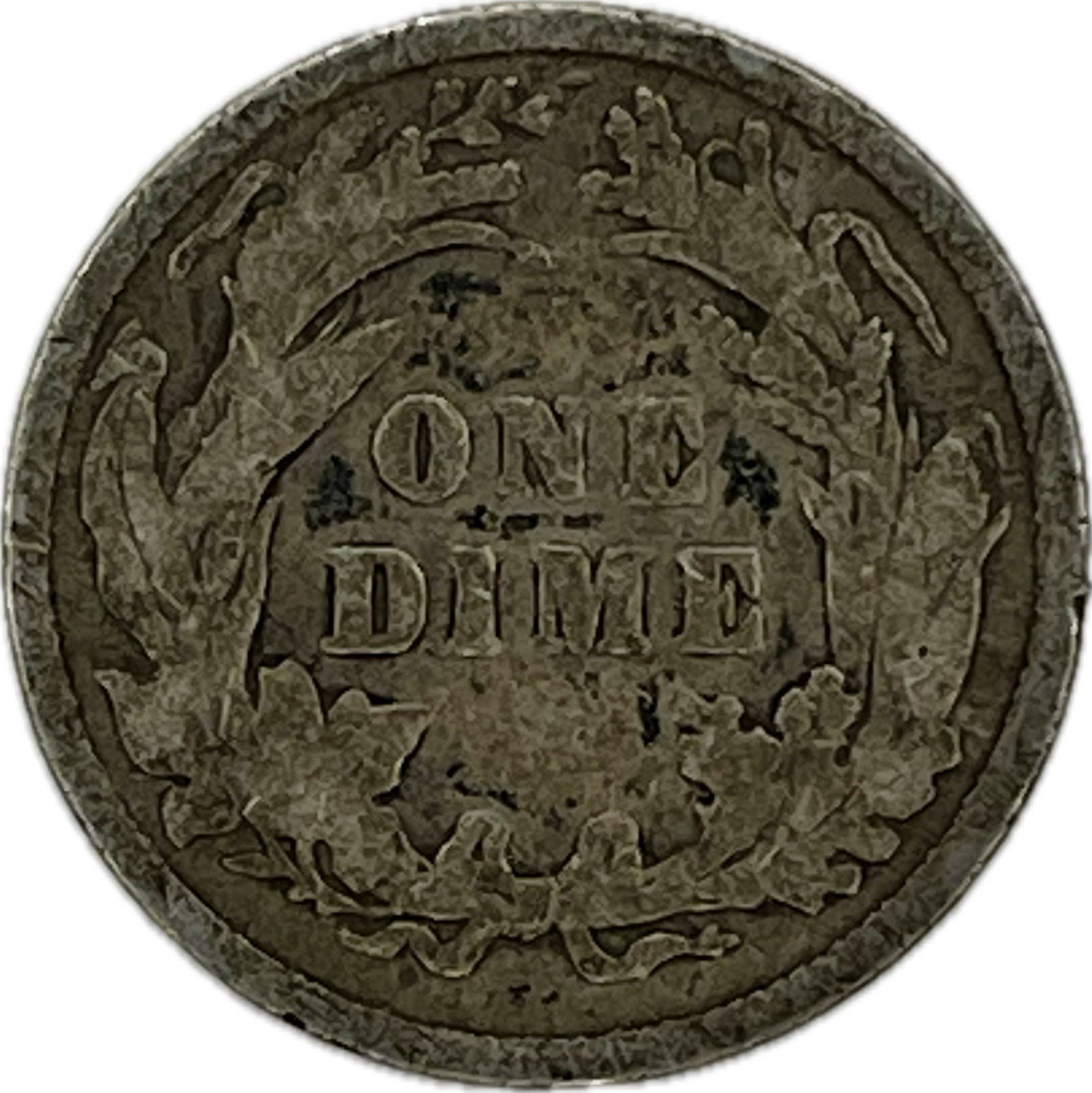 1896 Barber Silver Dime in a SAFLIP® - VG Details