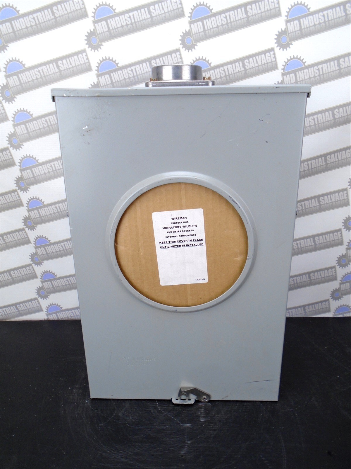 DURHAM - 200A - 600V, 1 PH, 4 JAW - METER SOCKET - MTT83395C-VP02 - NEW w/MODS
