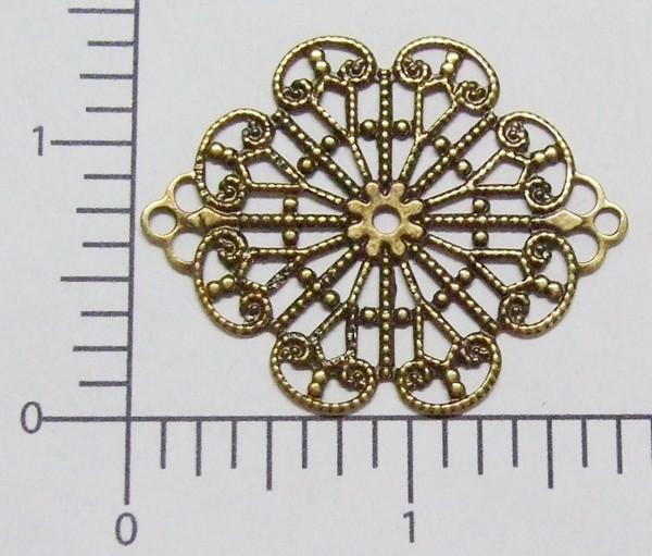 24273         Brass Oxidized Filigree Jewelry Finding