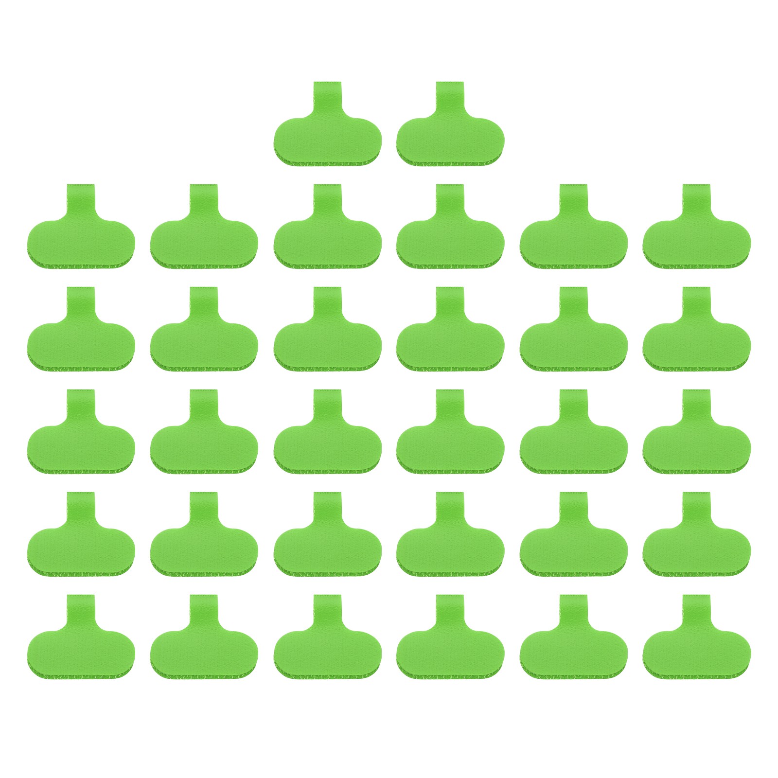 2.4 x 1.5 Inch Cable Labels, 32 Pcs Electronic Cable Identification Tags, Green