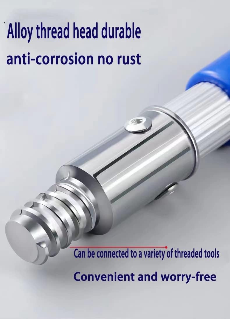 2-Pack Aluminum Threaded Tips for Extension Poles - Easy Installation